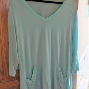Lori Goldstein Pale Blue Tunic